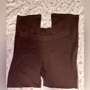 Old Navy Brown Flare Leggings